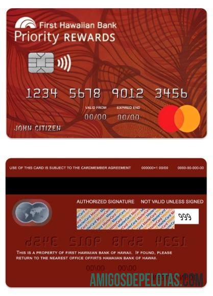 Hawaii Priority RewardsSM Credit Mastercard exemplo real